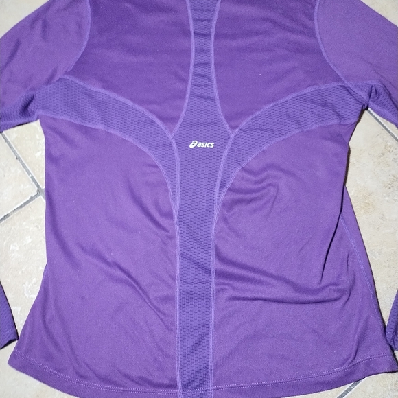 Asics Women's Purple Yoga Long Sleeved Athletic Top Size Medium - Picture 9 of 13